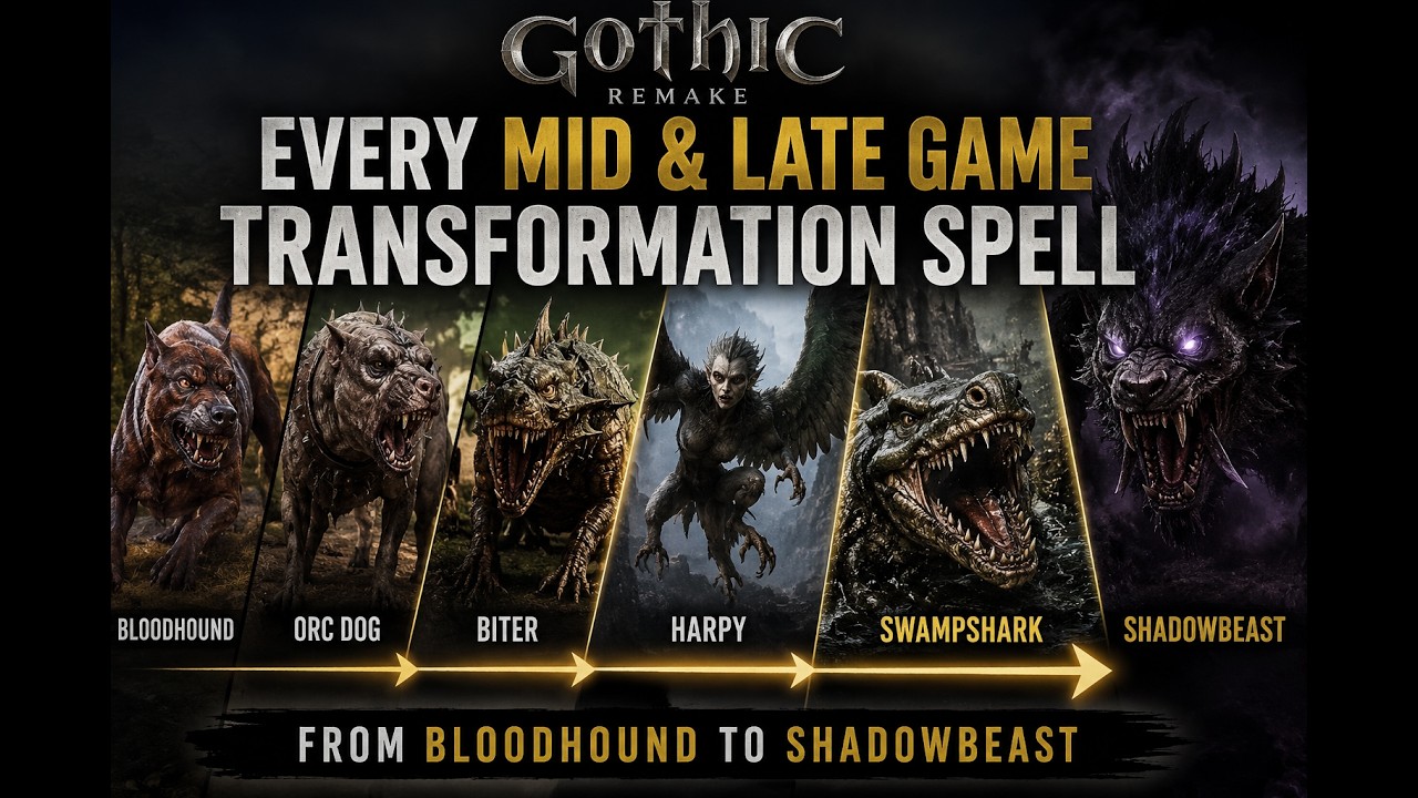Gothic Remake - Every Mid & Late Game Transformation Spell