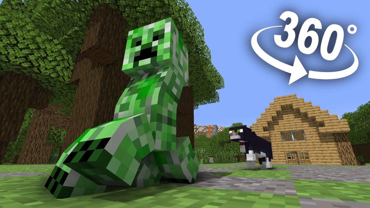 Creeper Life 360° - Minecraft Animation (Mine-Imator VR Video)