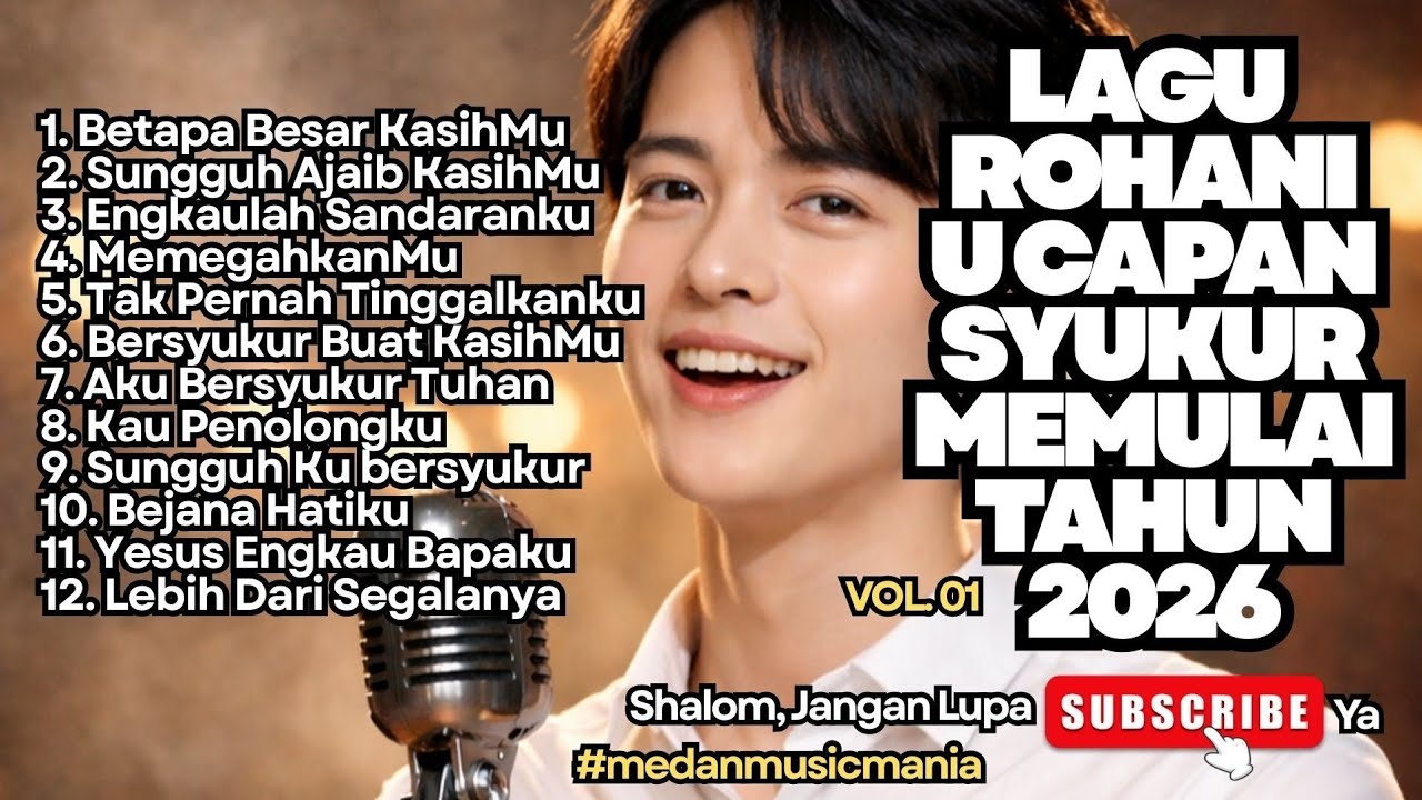 FULL ALBUM LAGU ROHANI UCAPAN SYUKUR MEMULAI TAHUN 2026 - VOL 01 (NONSTOP)