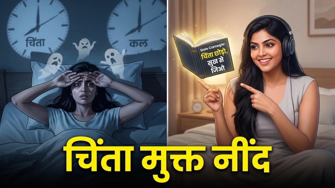 रात को नींद नहीं आती? 😰 चिंता छोड़ने का Secret Formula | Dale Carnegie Hindi