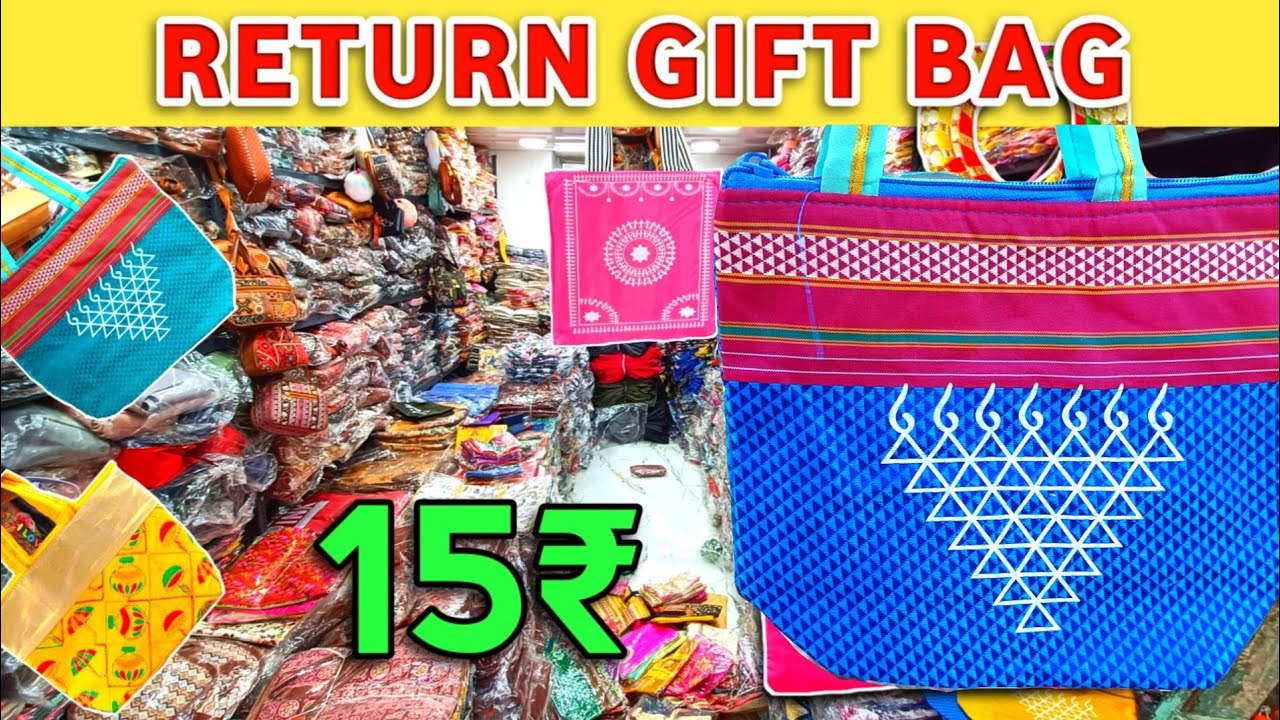 Ladies Purse Wholesale Market Mumbai -15rs Return Gifts Bags-Byculla Bag Market