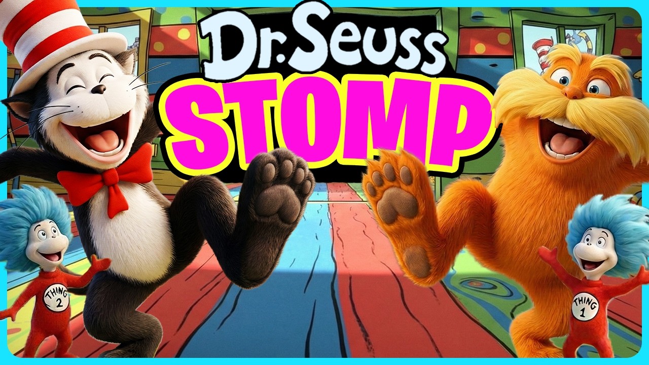 Dr. Seuss Stomp ⚡️ Brain Break for Kids ⚡️ Read Across America