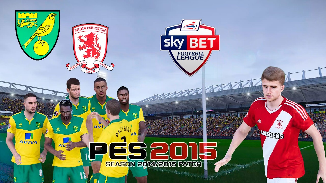 EFL Championship 2014/2015 Norwich vs Middlesbrough