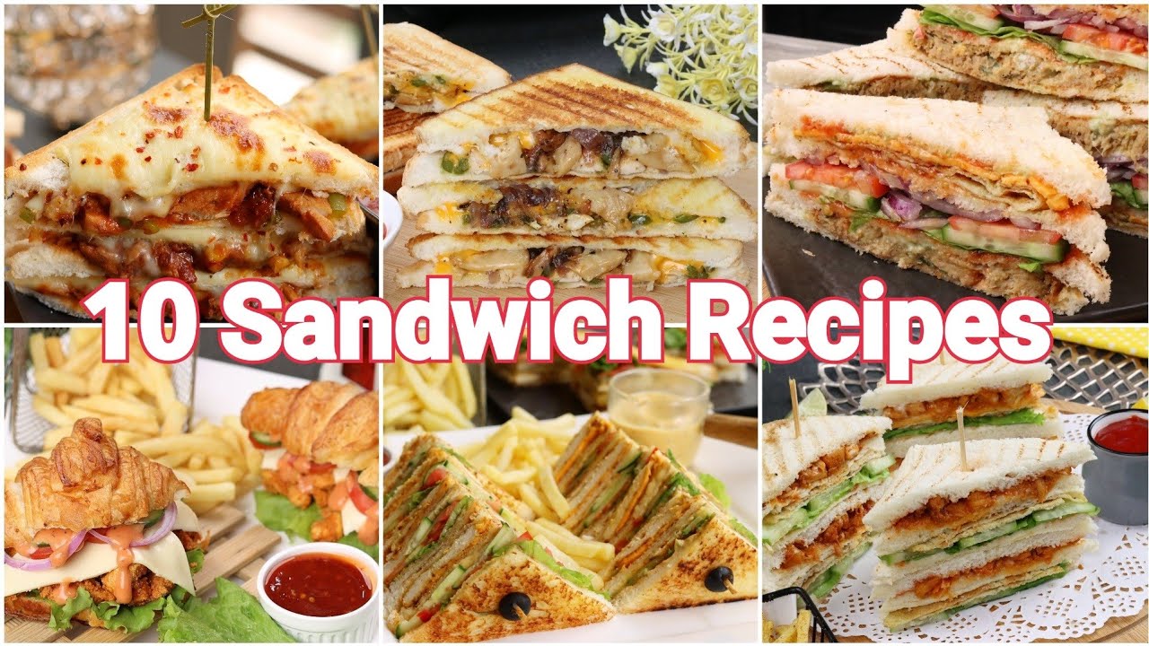 10 Yummy Sandwich Recipes by (YES I CAN COOK)