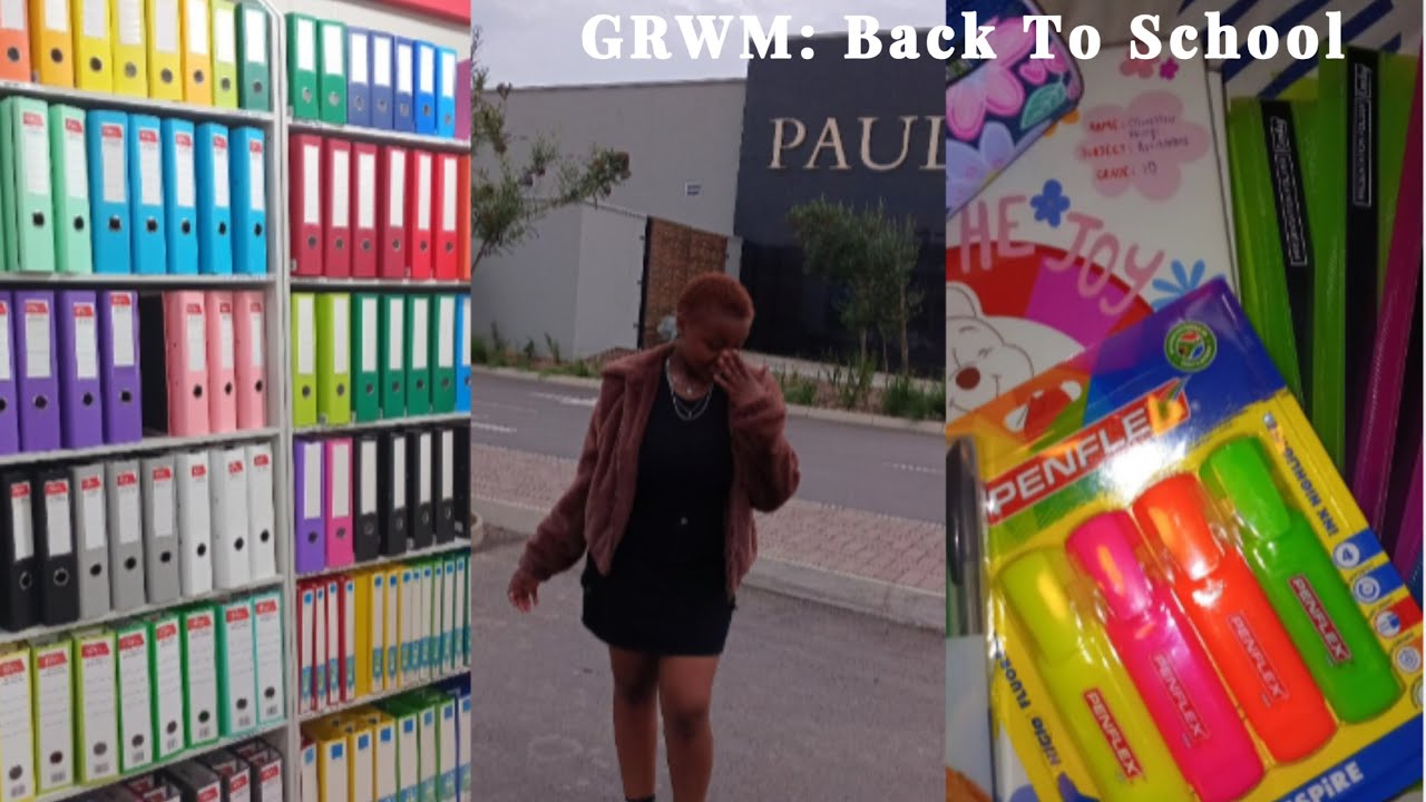 GRWM : Back To School | cleaning, shopping, hauls, dying black, covering | South African YouTuber
