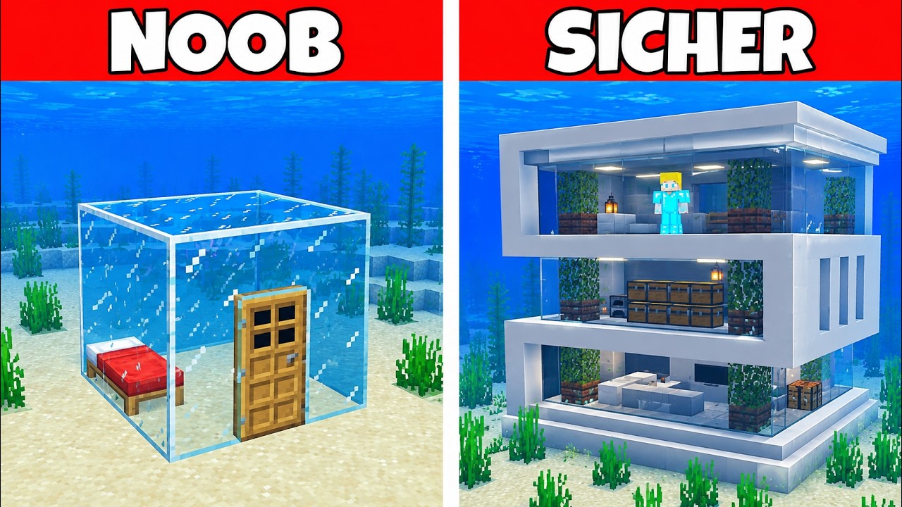 Wie man ein SICHERES UNTERWASSER HAUS baut!