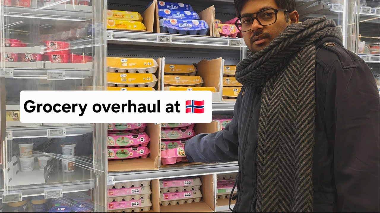 How Expensive is Grocery Shopping in Norway? 💰 #indianabroad #norway #groceryhaul #bengalivlog 