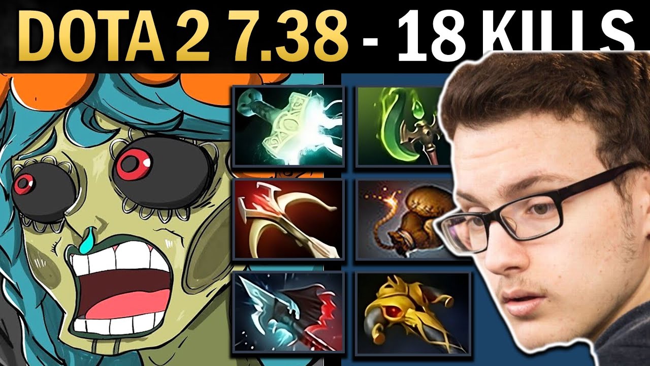 Muerta Gameplay Miracle with 18 Kills and Mjolnir - Dota 7.38