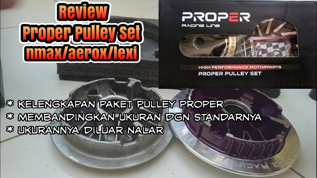 Pulley Set Proper Racing Line Untuk Nmax/Lexi/Aerox