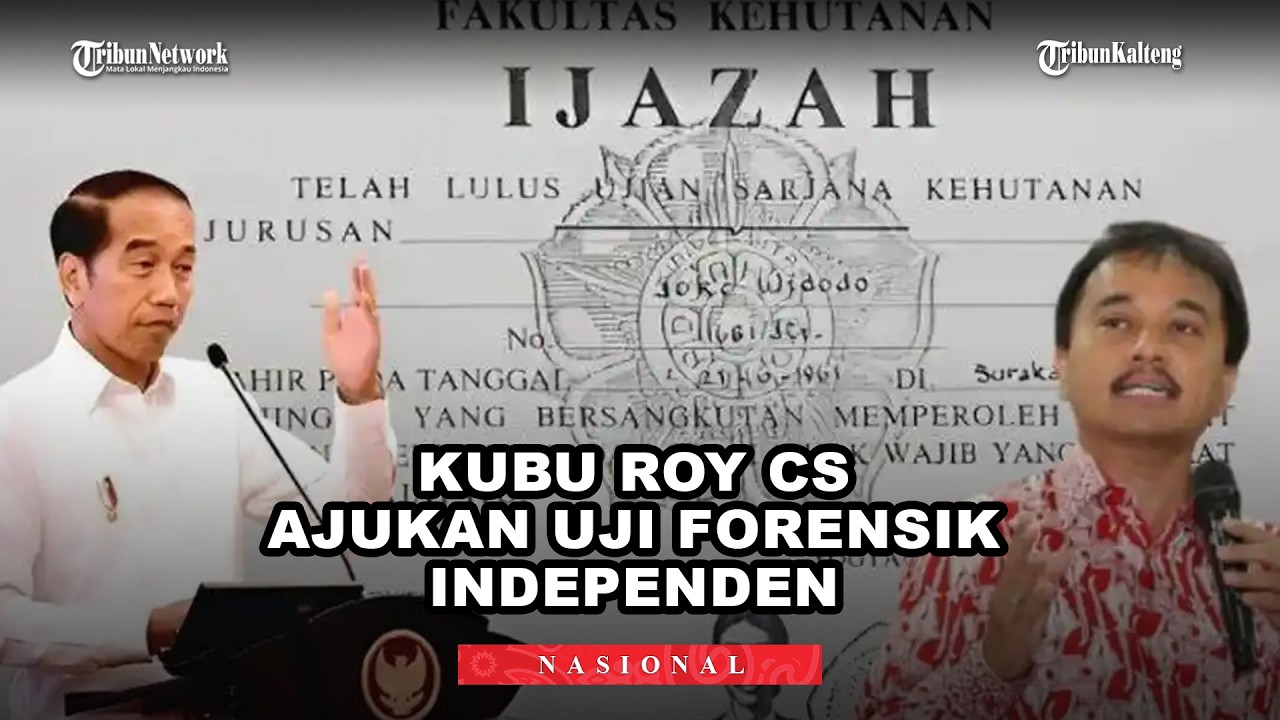 Kubu Roy Suryo Ajukan Uji Forensik Independen, Klaim Bisa Ungkap Fakta Ijazah Jokowi