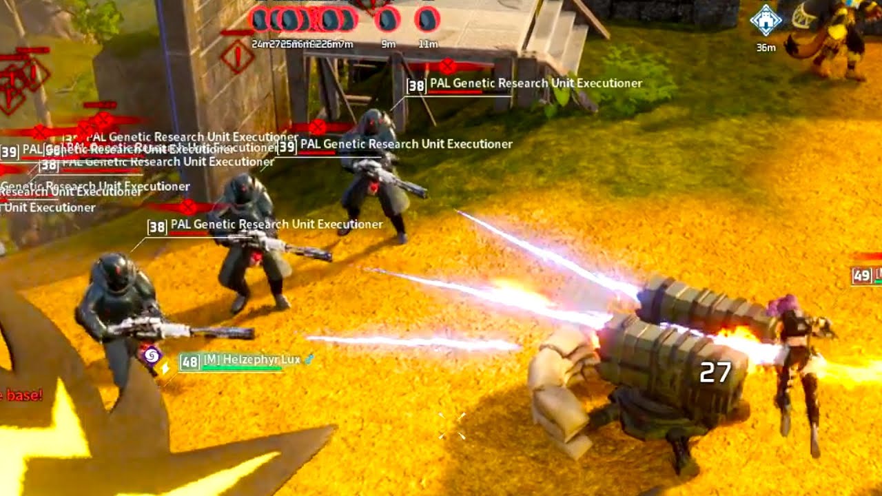 PALWORLD Testing out one Mounted Missile Launcher against base raiders