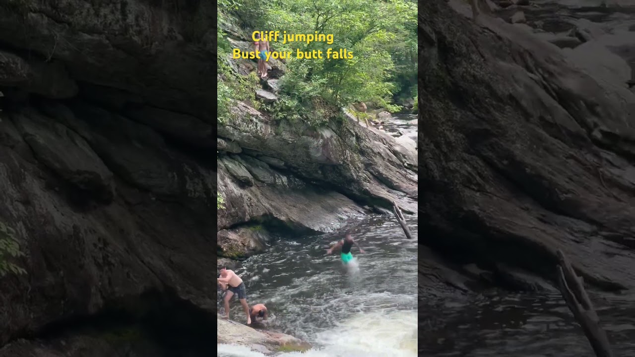 Bust your butt cliff jump.  #jumping  #highlights #shorts #subscribe #success