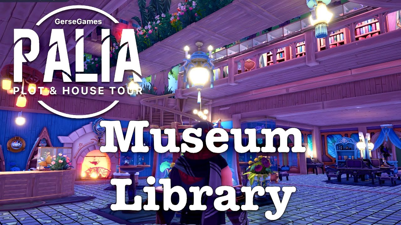 Museum Library / Palia Plot & House Tour / Design by Luna Summerspring