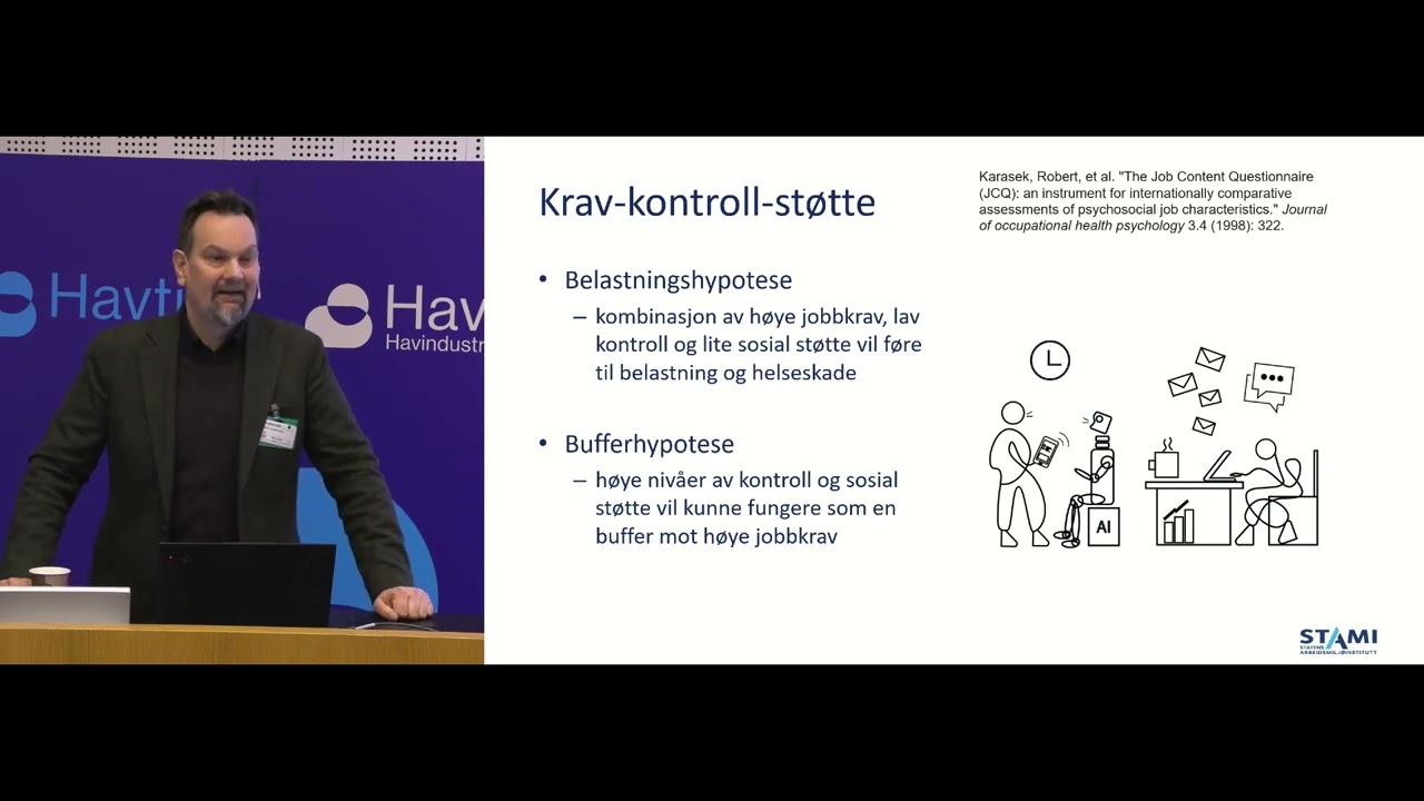 Sammenheng mellom organisatoriske og psykososiale forhold og helse - Fagdag om arbeidsmilj&oslash; 2024