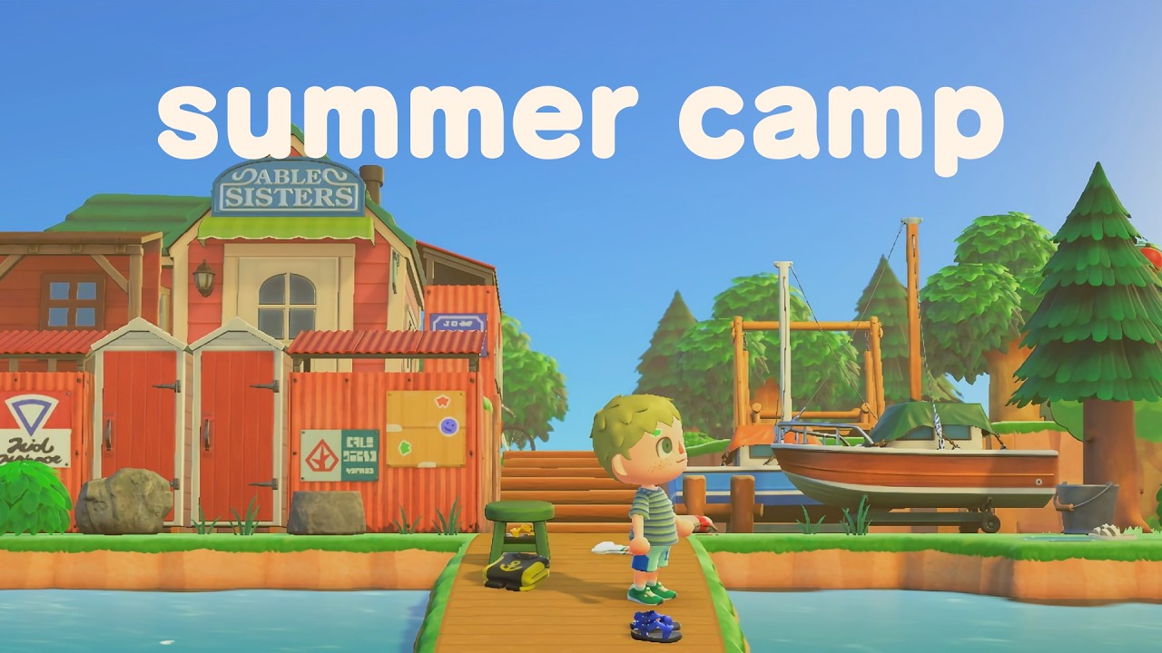 Going to SUMMER CAMP! | Animal Crossing New Horizons 2025 Kidcore Island Update Tour