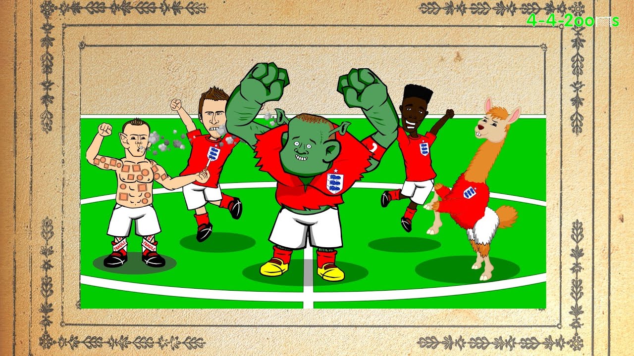 ⚽️ESTONIA vs ENGLAND 0-1⚽️ 12.10.14 (Rooney freekick, cartoon, Euro 2016, goals, highlights)