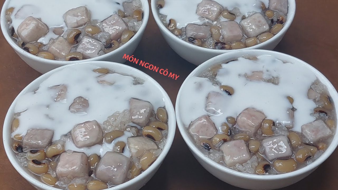 Thêm một cách mới nấu CHÈ NẾP ĐẬU TRẮNG KHOAI MÔN mềm dẻo thơm béo ngon tuyệt vời