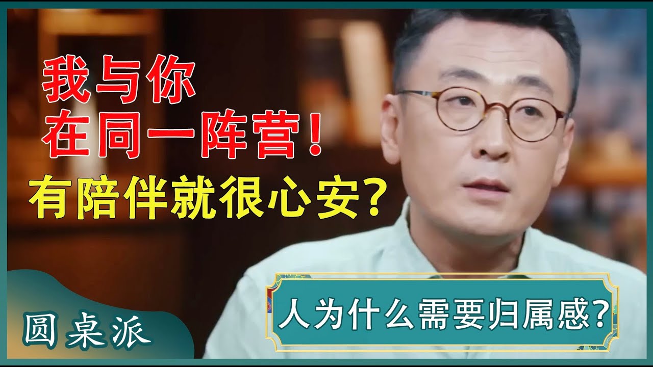 人为什么需要归属感？有一群靠谱的朋友在一起就觉得很心安？#窦文涛 #梁文道 #马未都