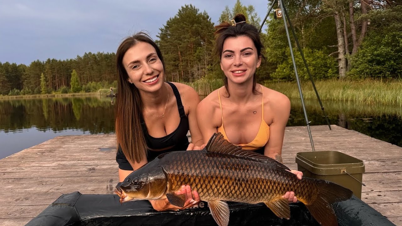В цьому озері чорна вода і чорні коропи! Рибалка на коропа озеро Плитниця