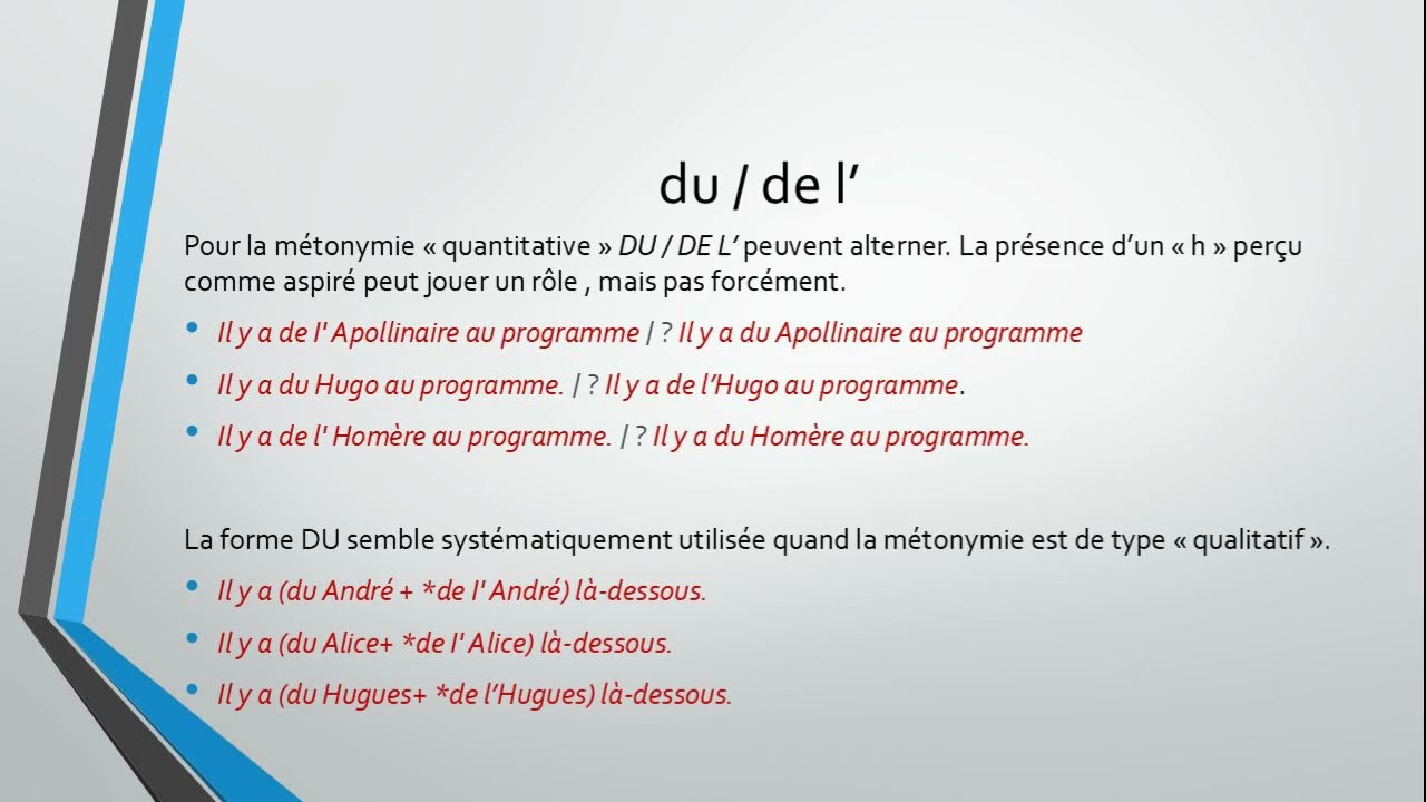 Nom propre et partitif