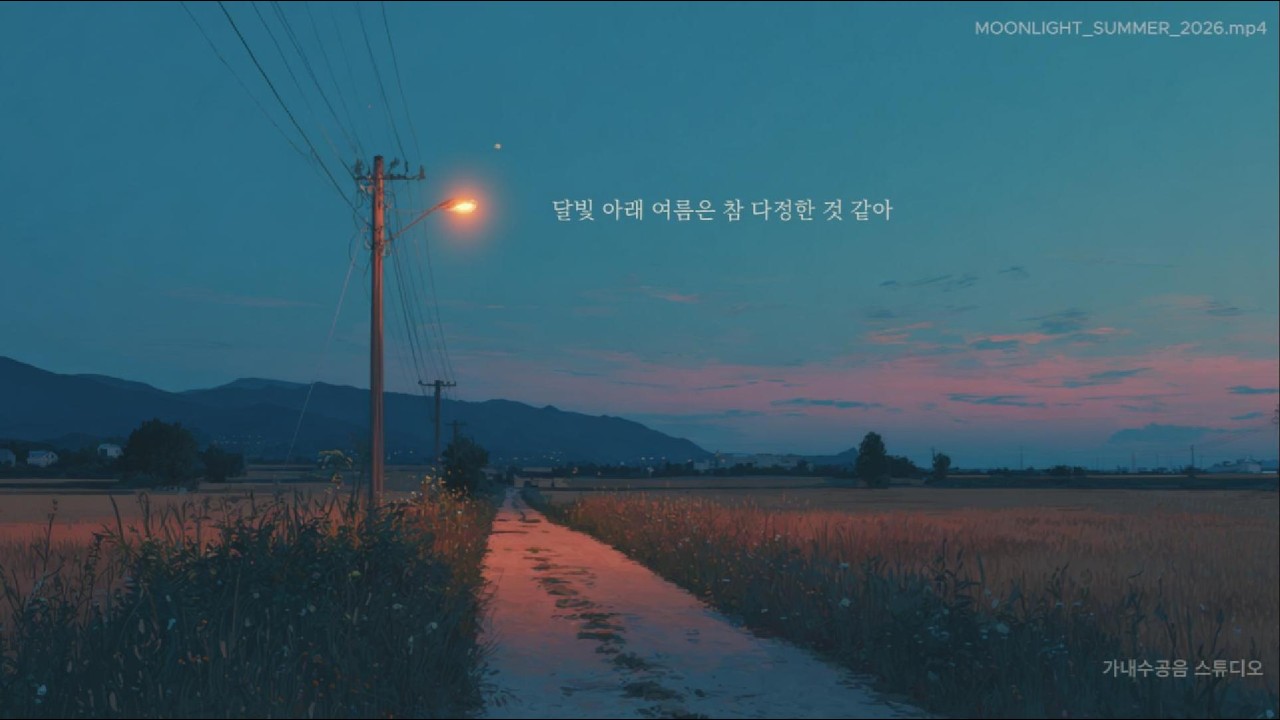 달빛 아래 여름은 참 다정한 것 같아.