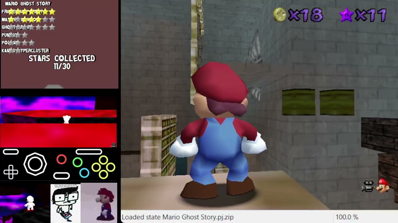Super Mario Ghost Story - C2: Massive Mansion (2/2, savestateless)