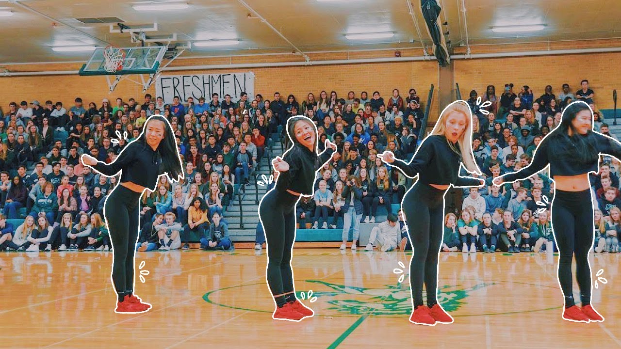 MOUNDS VIEW HIGH SCHOOL PEP RALLY HIP HOP PERFORMANCE