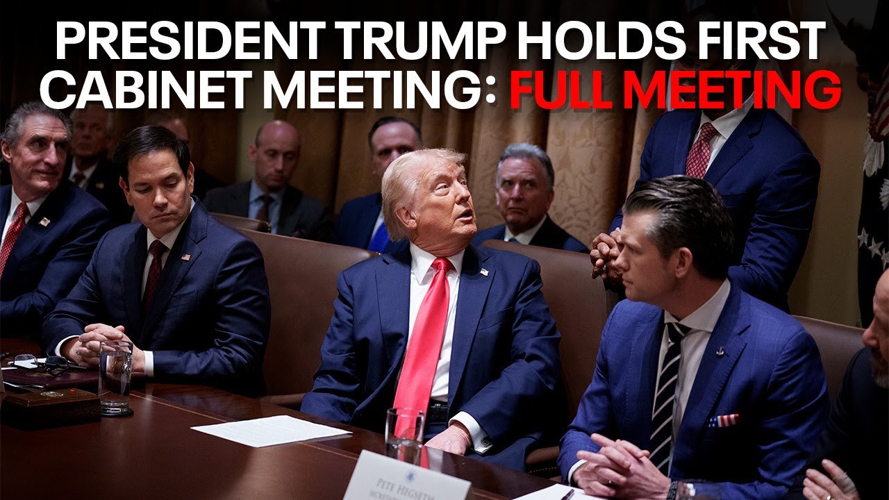 President Trump holds first cabinet meeting