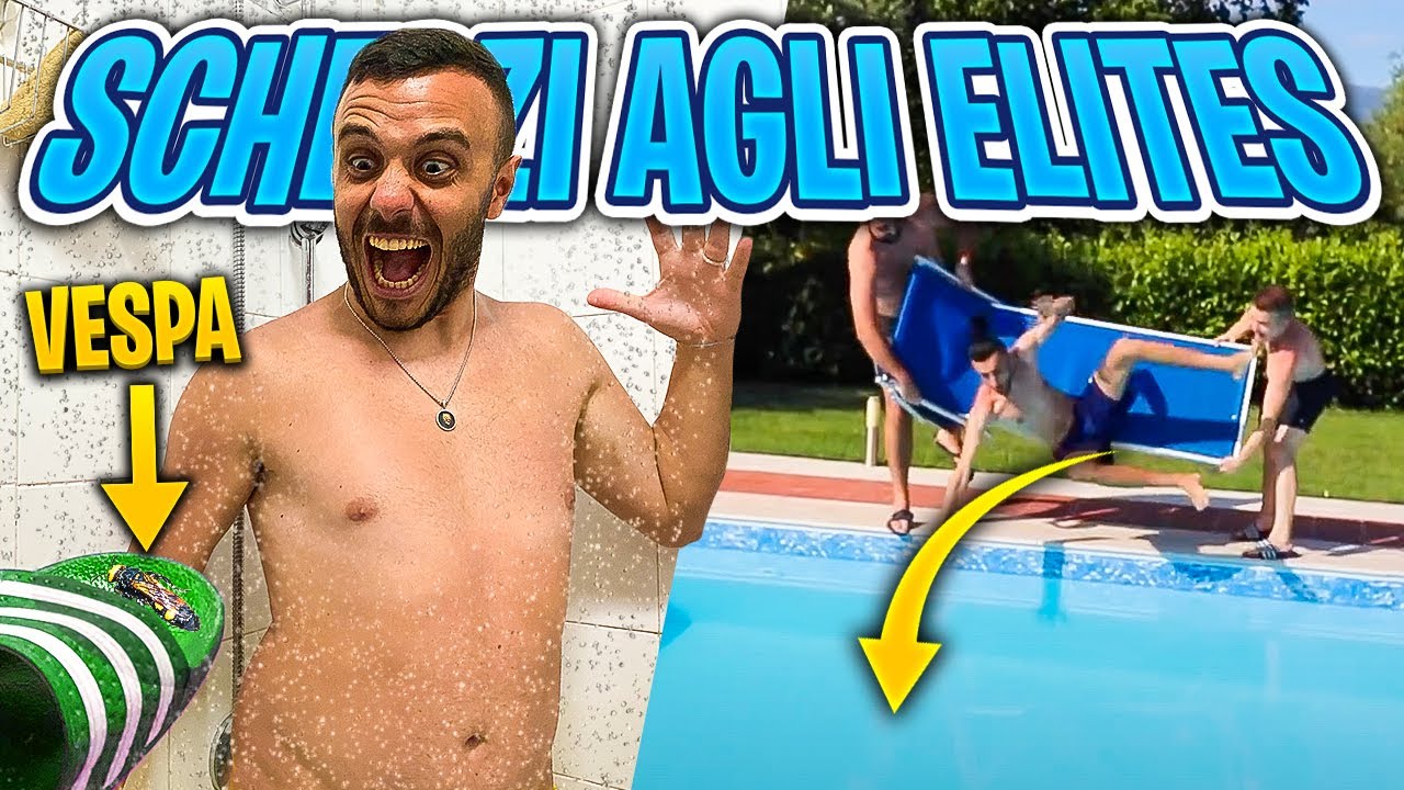 😂 SCHERZI AGLI ELITES in PISCINA!!! Si sono arrabbiati 😡