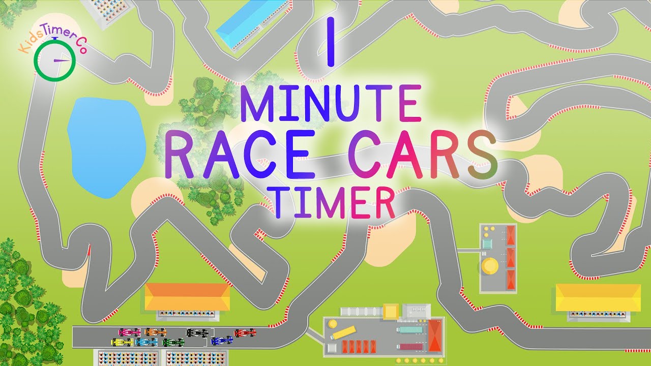 1 Minute Race Car Timer - Kids Visual Timer