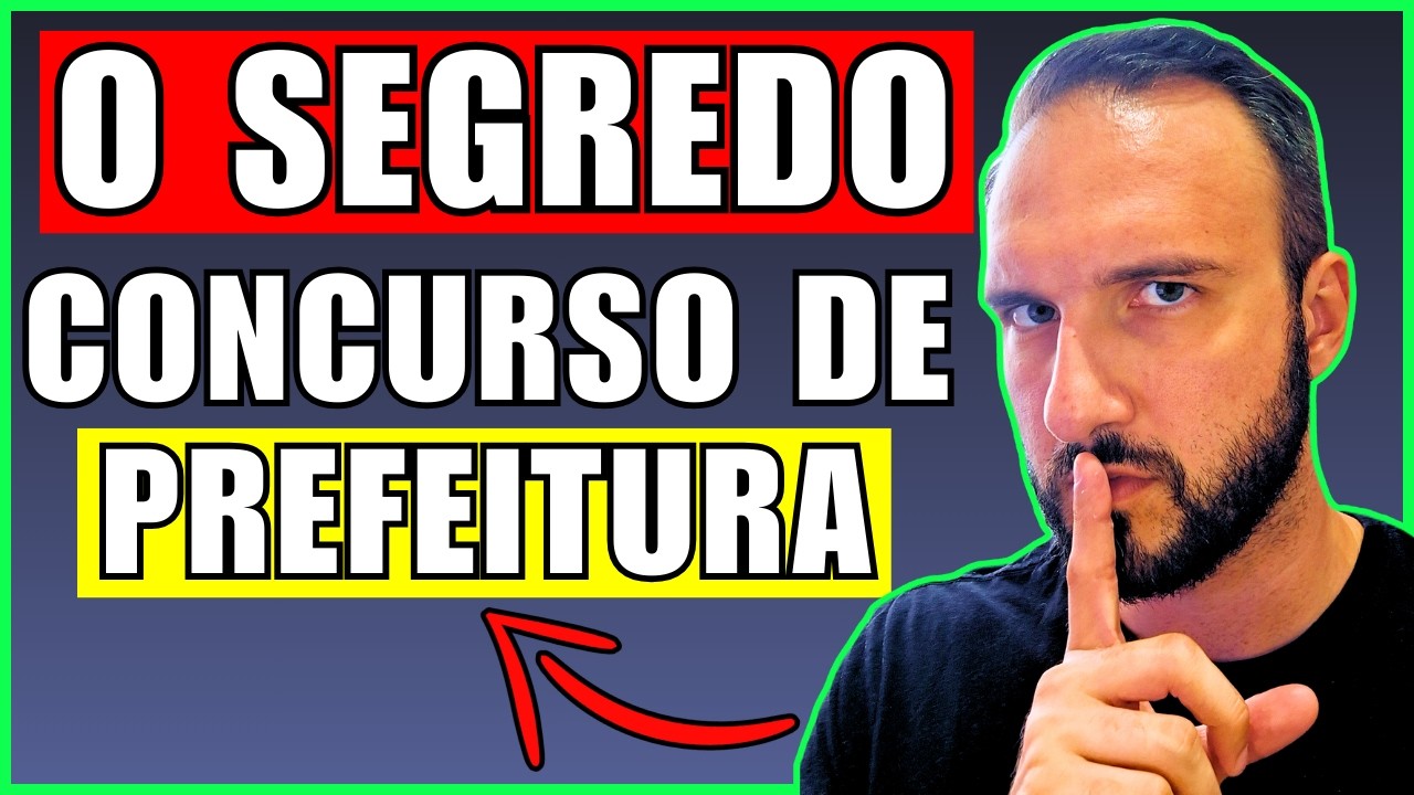 TÁTICA que usei para ser APROVADO em CONCURSO DE PREFEITURA ✅ Como Estudar para Concurso Municipal?