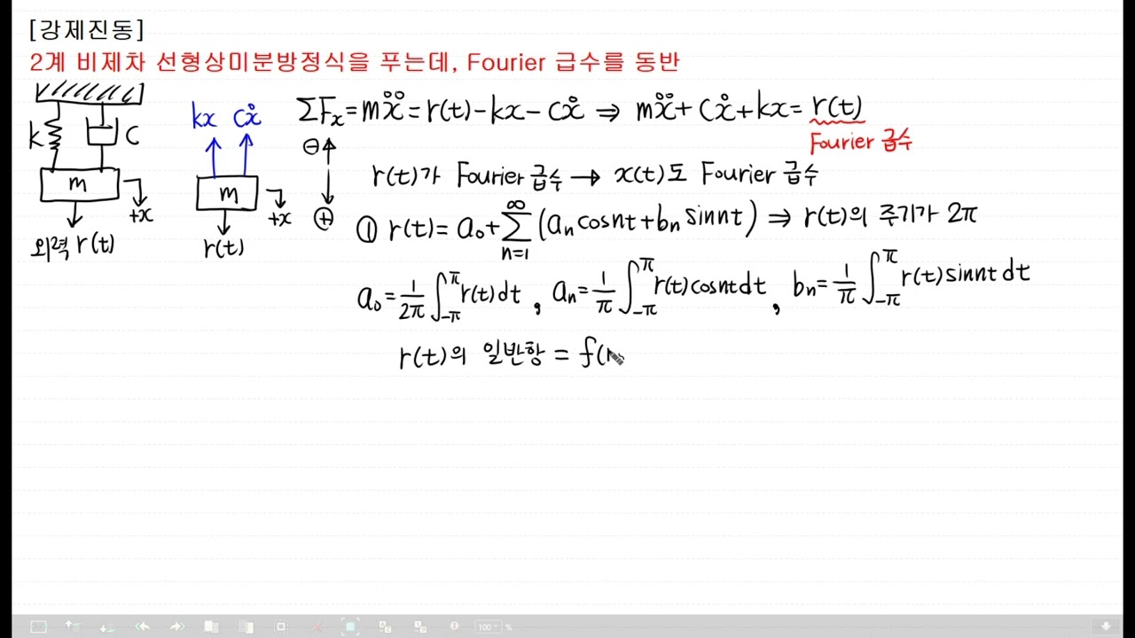 [사마귀 공업수학] 74. 강제진동