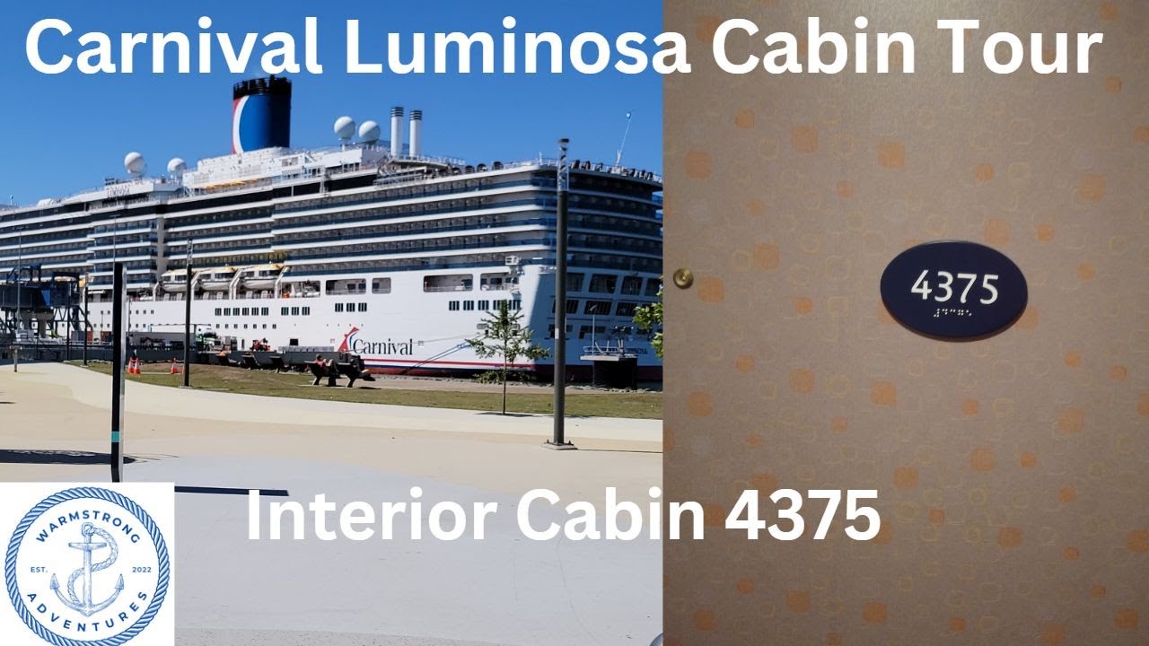 Tour of Carnival Luminosa cabin 4375.