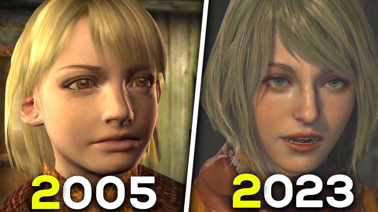 Original Ashley VS Remake Ashley - Resident Evil 4 Comparison (2005 Vs 2023)