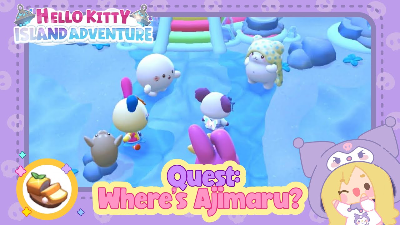 Unlocked Ajimaru as a companion. Hello Kitty Island Adventure #sanrio           