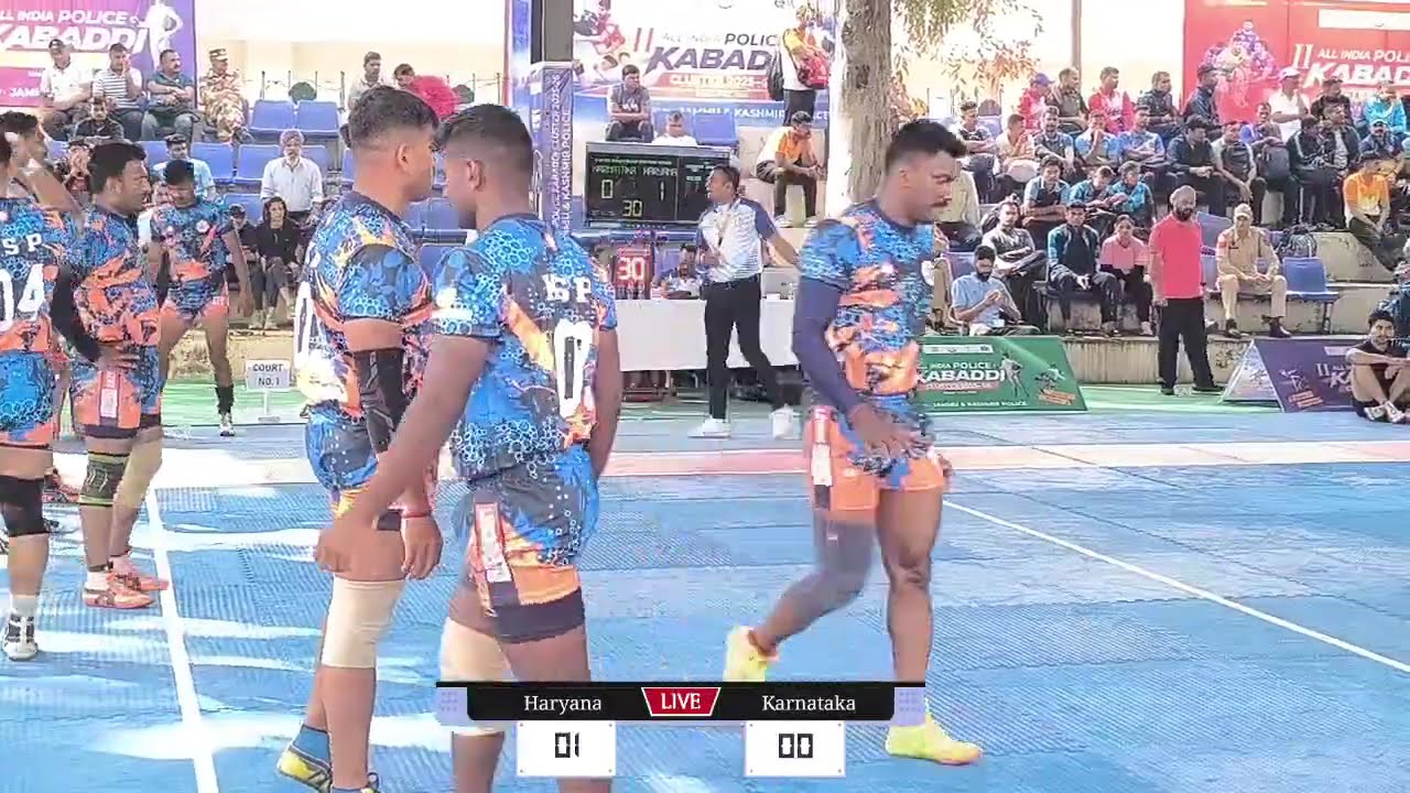 Haryana 🆚 Karnataka All India Police Kabaddi Turnament Jammu and Kashmir 2026