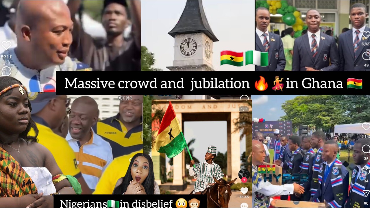 WOW👌💃Nigerians🇳🇬 in Shock😲GHANAIANS HOME &ABROAD STORM🔥GHANA🇬🇭INDEPENDENCE&SHS