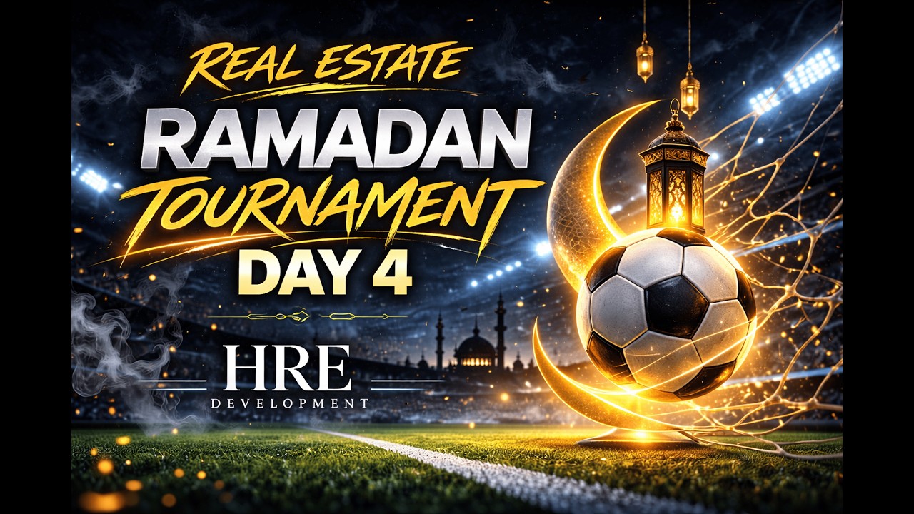 REAL ESTATE RAMADAN TOURNAMENT - DAY 4 - ON PLAN REAL ESTATE vs HRE #UAEFootball #RamadanCup #live