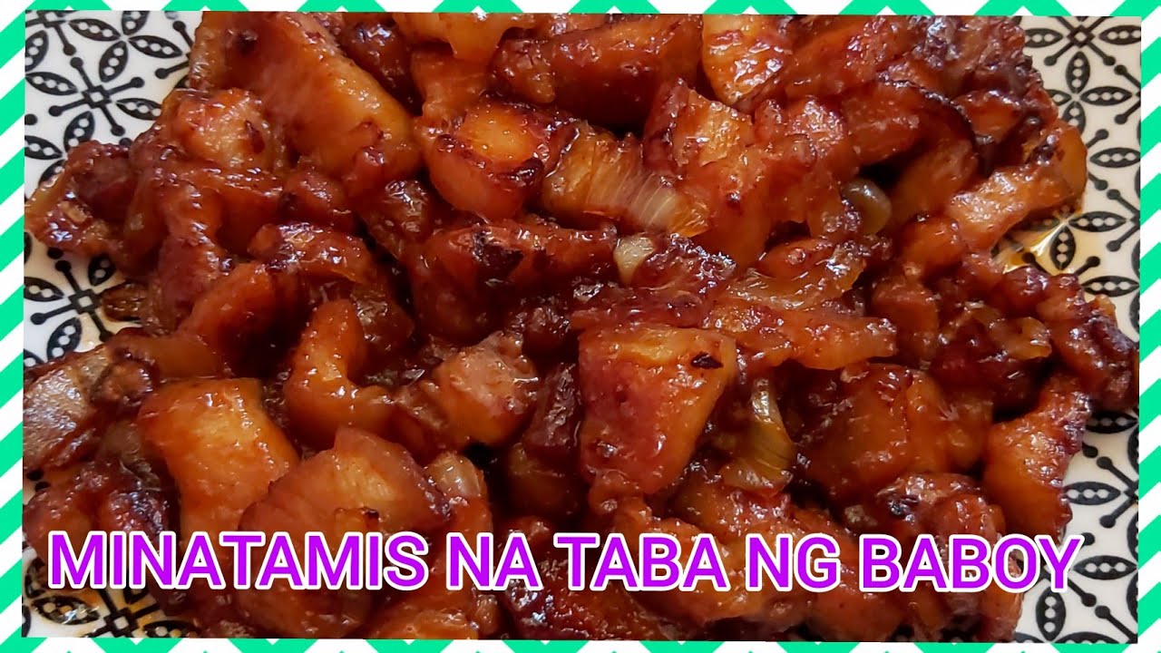 Minatamis na taba ng Baboy / Sinam-it Ilokano recipe