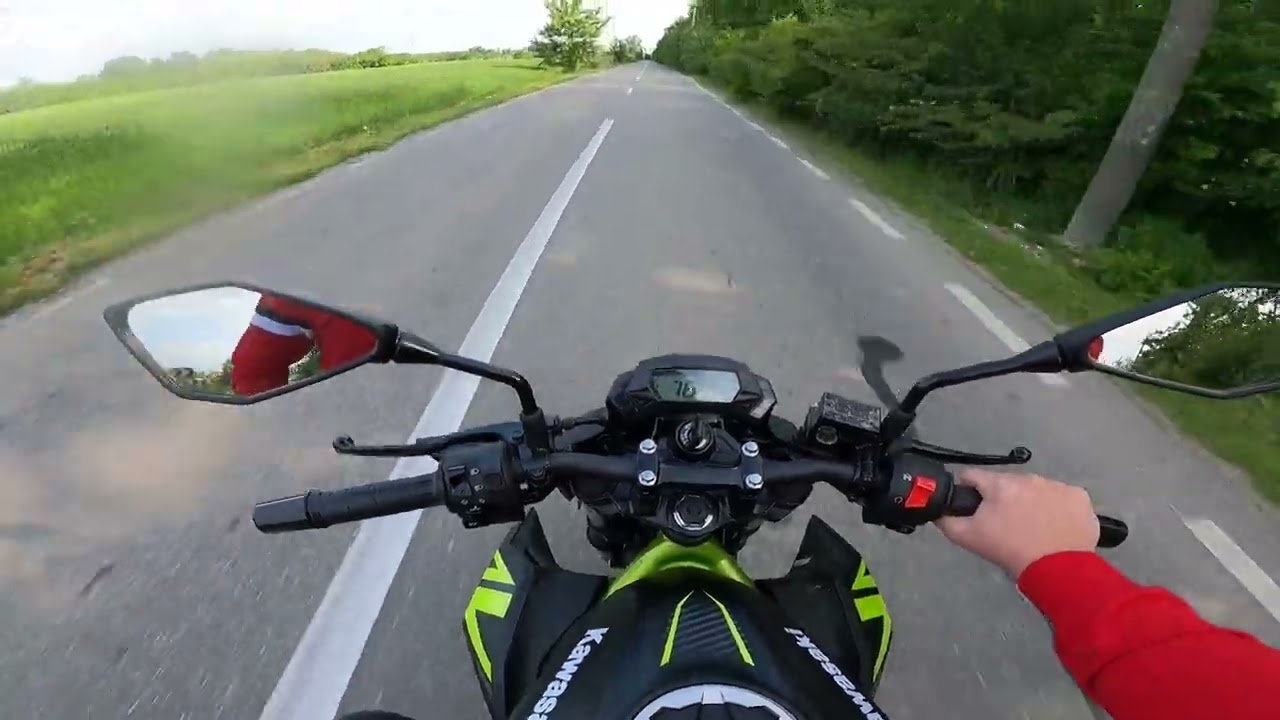 ANOTHER RIDE WITH KAWASAKI  Z125 | POV (ROMANIA)