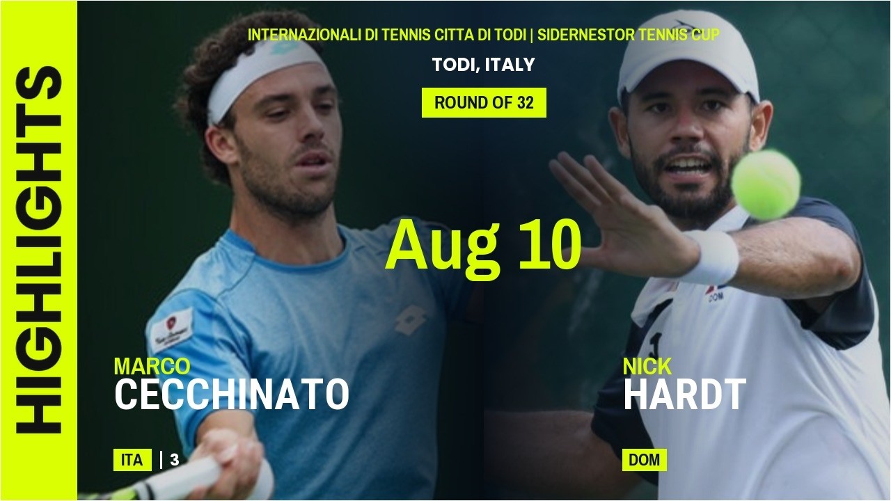 Marco Cecchinato vs Nick Hardt Highlights | Todi 2026 Round of 32