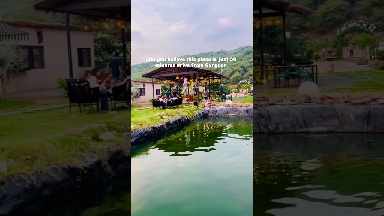 Offbeat cafe in Leopard Trail, Gurgaon😳🍽️⛰️ #cafe #gurgaon #leopardtrail #food #delhi #shorts
