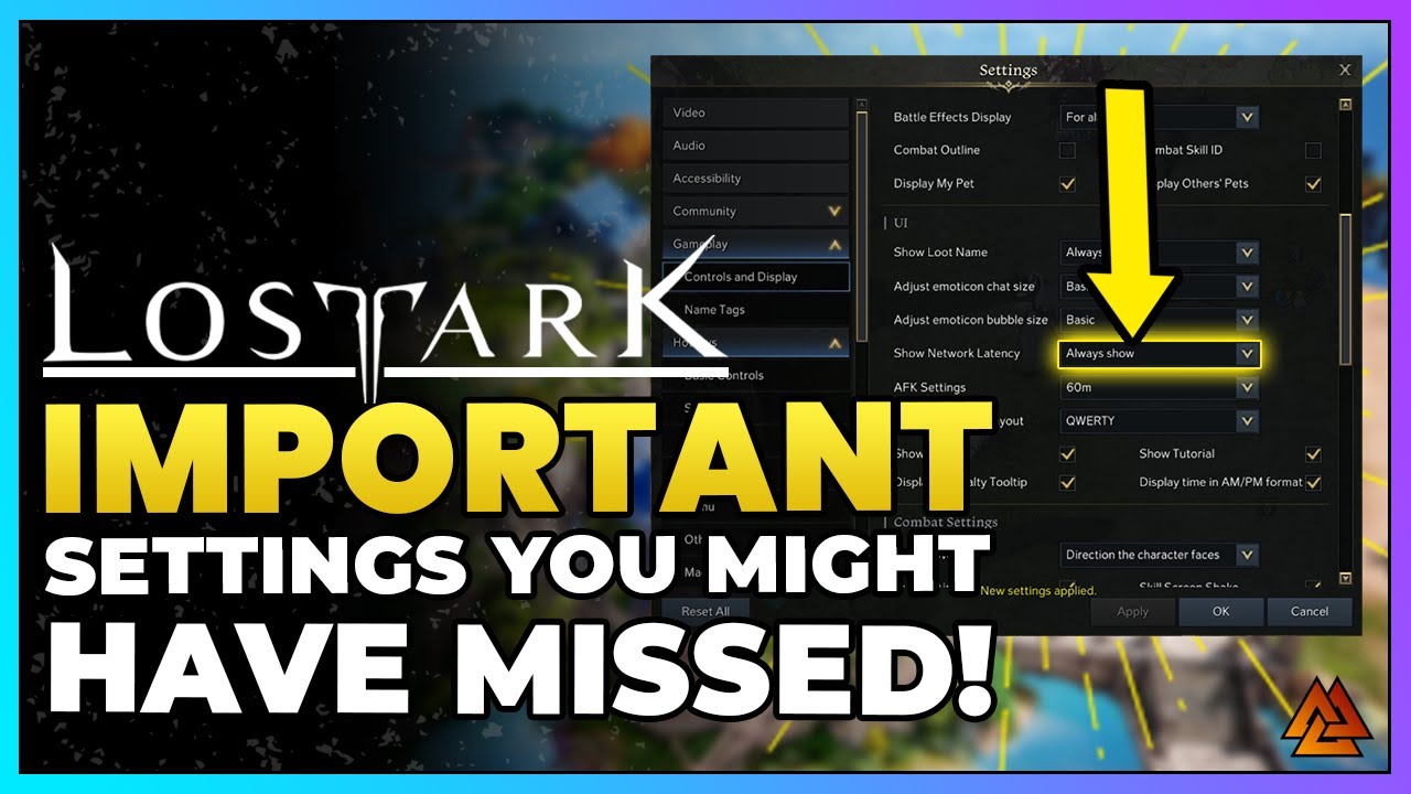 Lost Ark: Important Settings and Features You Need to Know About!