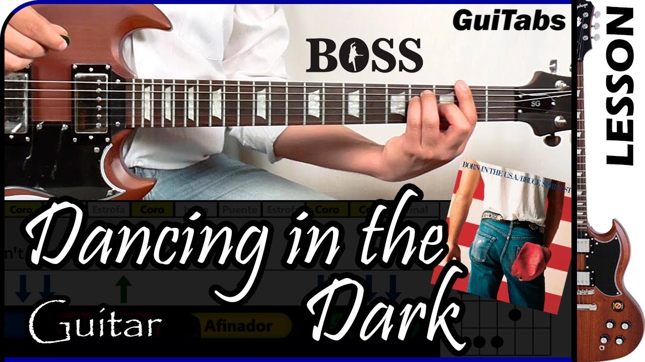 How to play DANCING IN THE DARK 💃🏃 - Bruce Springsteen / GUITAR Lesson 🎸 / GuiTabs #041 A
