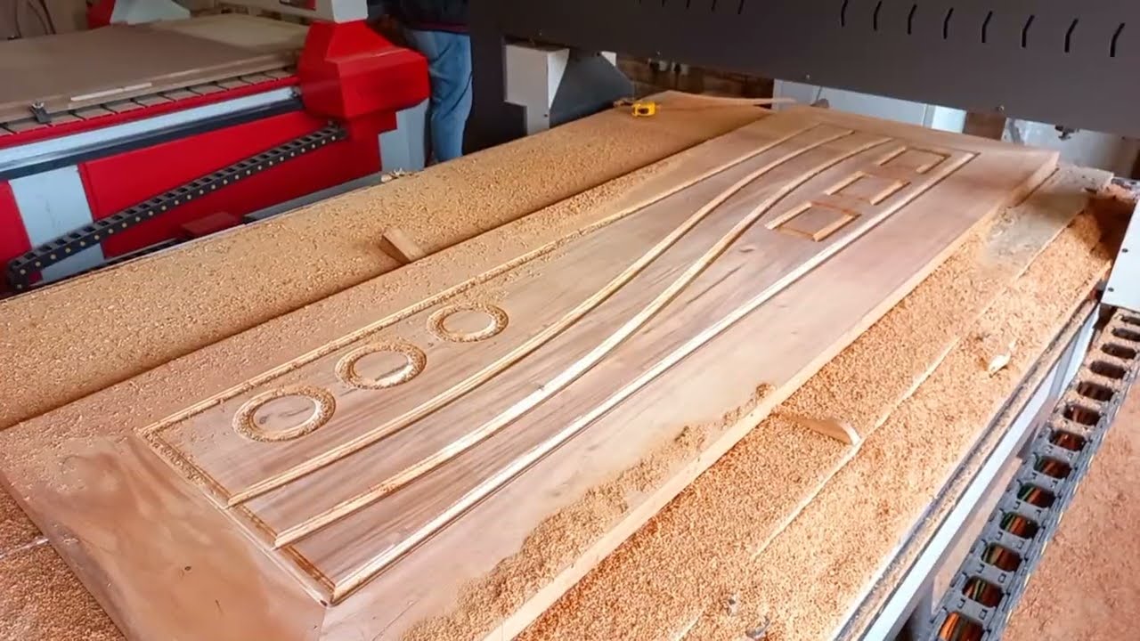 Top 10 Modern Wooden Door Designs with CNC Router machine |  Best wooden Door Carving /CNC