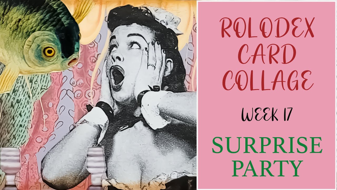 Rolodex Card Collage - How To Collage With Small Images - Simple Easy Collage Art for Beginners