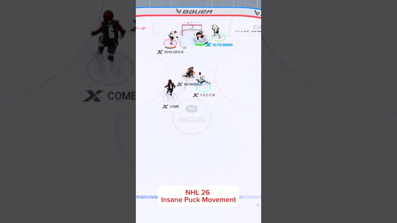 How to score in NHL 26 by passing #nhl26 #hockey #easports #eashl @Quinny @yuccoyoung