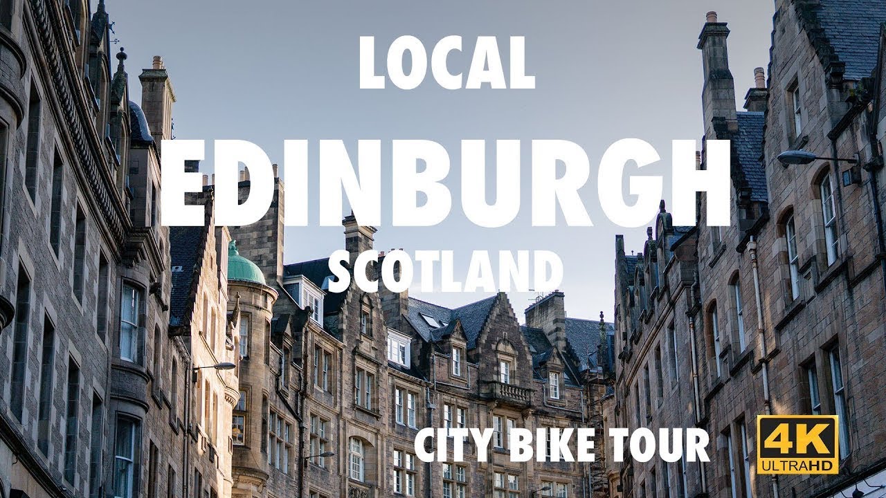 Local Edinburgh: 4K Bike Ride Portobello to City Centre 🏴󠁧󠁢󠁳󠁣󠁴󠁿 | Nature Path & The Meadows ASMR