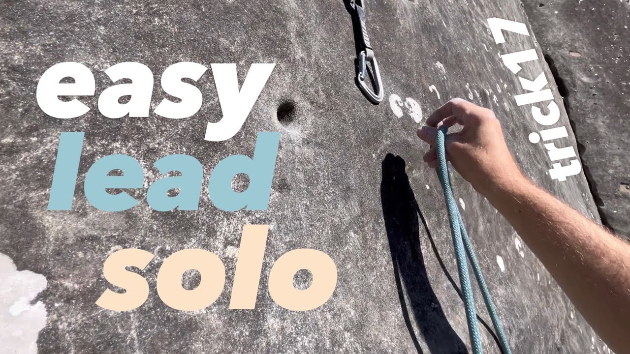 einfach alleine den #vorsteig #klettern mit dem #tazlov3 und einem #trick #solo #lead #climb