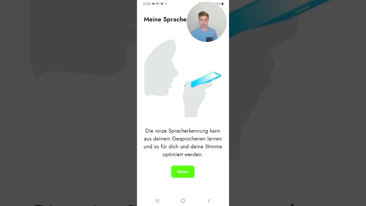 Nutzer Registrierung | voize Pflege | App Schulungen |